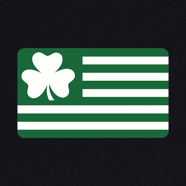 Irish Shamrock flag by Designzz